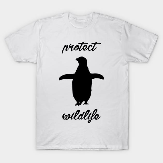 protect wildlife - penguin T-Shirt by Protect friends